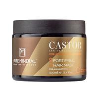 Pure Mineral - Masque Capillaire à l'Huile de Ricin - Renforce et Hydrate pour Cheveux Fragiles - Oméga-9 - Sans sulfates, parabènes, petrolates - 350ml