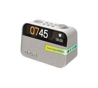 Pure Moment Réveil de Chevet et de Bureau (Radio Numérique Dab+/FM, Bluetooth, Machine à Bruit Blanc, Aide au Sommeil, Lumière Réveil, Veilleuse, Affichage Réglable) Blanc