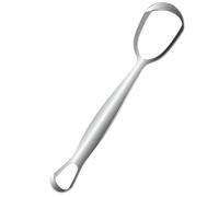 Pure Mouth - Gratte-langue, action en acier inoxydable, fonction en forme d'éventail, catégorie de soins des dents, hygiène familiale, 190 caractères, choix de style exact, mots d'utilisation toujours