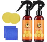 Pure Natural Beeswax Spray, 2025 Upgrade Natural Beeswax Spray Furniture Polish, The Original Micro Molecularized Beewax Care Restorer for Living Rooms,Kitchens,Wood Furniture Floors, 120ml (2)