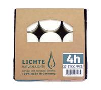 PURE Natural Lights - 27 bougies à chauffe-plat 4h de durée de combustion