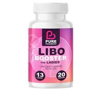 Pure Passion® Libo Booster Femme - Effet immédiat - Capsules pour femme - Hautement dosé avec de la maca, du zinc et de la L-arginine - Sans additifs artificiels - Pour un mode de vie équilibré et