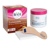 Pure Pâte à sucre parfumée à la fleur de vanille Pâte de sucre pour l'épilation du corps et du visage 1x250 ml avec spatule en bois