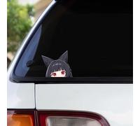 Pure Print Cut Zenless Zone Zero - Lot de 2 autocollants de dessin animé Hoshimi Miyabi - Imperméables et résistants aux UV - Pour voiture de jeu - 12 x 10,5 cm