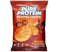 Pure Protein Croustilles Soufflées Sans Gluten, Riches En Protéines, Collation Saine À Faible Sucre Pour Nutrition Quotidienne Sans Culpabilité, Barbecue Hickory - Pack De 12 (36 g Chacune)