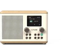 PURE Digital Radio numérique Classic H4 – Bluetooth, DAB+/FM, USB, AUX – Blanc Coton/Chêne