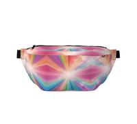 Pure Rainbow Grand sac banane, cadeaux pour profiter du sport, festival, entraînement, voyage, course décontractée, Noir , Taille unique