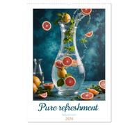 Pure refreshment - Infused water (Wall Calendar 2026 DIN A2 portrait), CALVENDO 12 Month Wall Calendar: Refreshing and healthy infusion ideas.