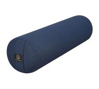 PURE SHANTI Coussin de Yoga 100% Coton Bio | Coussin Durable | Rembourrage en Fibre de Sarrasin Naturel | Coussin de Yoga Rond | Lavable, Rechargeable | Moyen : 63 x 17 cm