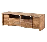 Pure SHEESHAM #222 Meuble TV en Bois de sheesham - laqué-sablé/Naturel 178x48x58