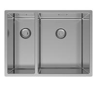 Pure.Sink Exclusivo Inox 1,5 Évier et demi 18+34 cm Rayon 10 mm PEX183440-02
