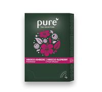 Pure Tea Selection Hibiscus Framboise, 25 sachets de thé d'amidon de maïs, tissés et industriels compostables, 25 x 3 g