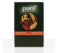 Pure Tea Selection Masala Chai | Thé noir | 25 sachets de thé en amidon de maïs tissé et compostable industriel | 25 x 2,5 g