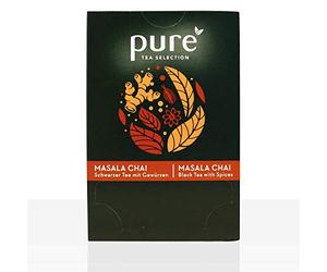 Pure Tea Selection Masala Chai | Thé noir | 25 sachets de thé en amidon de maïs tissé et compostable industriel | 25 x 2,5 g