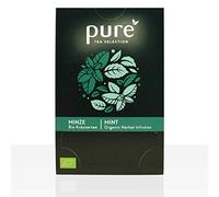 Pure Tea Selection Minze Bio | Tisane bio | 100 % biologique certifiée | 25 sachets de thé en amidon de maïs tissé et compostable industriel | 25 x 1,7 g