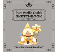 Pure Vanilla Cookie Sketchbook Grey: A Cute Square Sketchbook for Drawing, Doodling, Manga, Cartoons & Creative Art | 120 Blank Pages | 8.5 x 8.5