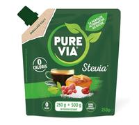 PURE VIA - Édulcorant Poudre à la Stévia, Douceur Naturelle sans Calories, Format Pratique 250g - Lot de 3 - vendu par Lot