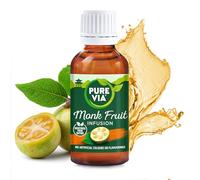 Pure Via Fruit du Moine - Alternative au sucre, liquide d’origine végétale, Végan, Sans gluten, Sans additifs - 30 ml