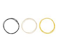 Pure Vintage Cloth Wire 22 AWG 5" Black White Yellow
