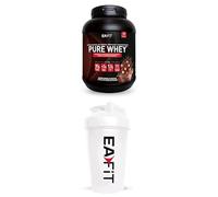 Pure whey chocolat noisette 750g + shaker blanc avec agitateur en acier - EAFIT marque française