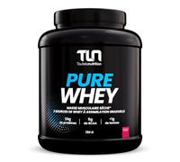 PURE WHEY | Isolate & Concentré de Whey | Jusqu’à 79% de Protéines | Riche en BCAA | Assimilation Graduelle | Musculation Rapide et Sèche | Peu Calorique | 750g | Onctueuse Goût Fraise | TLN