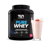 PURE WHEY | Jusqu’à 77% de Protéines | Riche en BCAA & EAA | Construction Musculaire Rapide et Sèche | Peu Calorique | Digestion Facile DigeZyme® | Texture MilkShake Saveur Fraise | 750g | TLN