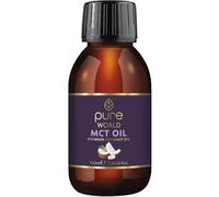 Pure World Huile de noix de coco naturelle MCT 100 % pure et non diluée. Huile de noix de coco de qualité supérieure. Naturel C8 et C10 végétalien