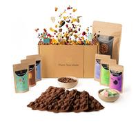 Pure Xocolate Faire du chocolat soi-même - Kit créatif pour 4 enfants - Avec 400 g de chocolat, 6 garnitures colorées et moule en silicone - Anniversaire d'enfant à l'intérieur - Kit de bricolage