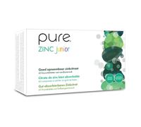 Pure Zinc Junior 5mg Zinc Élémentaire Goût Fraise 60 Comprimés À Macher