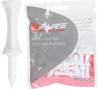 Pure2improve - Golf Tees "Step", plastique Pack de 25 RD3942 (51 mm) (Blanc)
