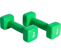 Pure2Improve haltères en néoprène, 2x 2.0kg - vert