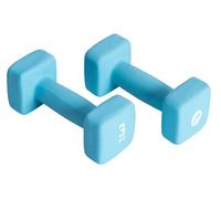 Pure2Improve haltères en néoprène, 2x 3.0kg - bleu clair