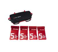 PURE2IMPROVE Sacs de Sable 20 kg - Fitness - Noir/Rouge