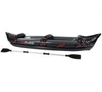 Pure4Fun - P4F150040 - Kayak Gonflable pour 2 Personnes avec pagaie en Aluminium - avec kit de réparation - Noir/Rouge - 325 x 81 x 53 cm