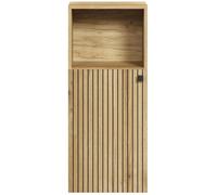 trendteam - Commode salle de bain PureBliss - 40 x 95 x 31 cm - Chêne Evoke, rainures noires