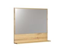 PureBliss miroir de salle de bain 80cm avec étagère chêneReproduction.