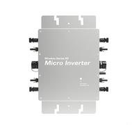PureBowlic 1600 W pour onduleur de réseau solaire, contrôleur MPPT étanche IP65 avec application de surveillance, entrée 22-60 V pour système de station puissant pour la maison, le balcon, sortie 230