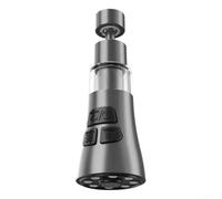 PureBowlic Adaptateur de robinet de cuisine, prise de conversion en laiton ABS pour filtre et débit anti-éclaboussures, rallonge d'évier économise de l'eau, installation facile, aucun outil nécessaire