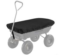 PureBowlic Bâche de chariot robuste en nylon 600D imperméable avec cordon de serrage 140 x 94 cm pour chariots Gorilla Carts Protection contre les bennes Noir (1)