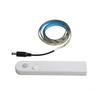 PureBowlic Bande lumineuse LED avec détecteur de mouvement - Étanche IP65 - Corps humain - Éclairage de lit - USB ou alimenté par USB - Temps réglable - Blanc chaud - Pour placard, escalier, couloir
