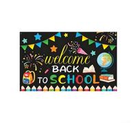 PureBowlic Bannière pour retour École 180x110cm pour déco Joyeuse Bannière | Thème rentrée scolaire, crée une ambiance joyeuse, pour idéal pour accueillir les élèves, design engageant(QZBBJ211)