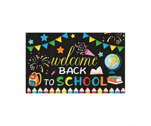 PureBowlic Bannière pour retour École 180x110cm pour déco Joyeuse Bannière | Thème rentrée scolaire, crée une ambiance joyeuse, pour idéal pour accueillir les élèves, design engageant(QZBBJ211)