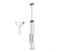 PureBowlic Batteur à œufs électrique en acier inoxydable 304, mélangeur portatif haute vitesse pour batterie à café crème, outil de cuisine compact avec têtes amovibles, passe au lave-vaisselle, noir
