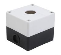 PureBowlic Boîtier de commande à bouton-poussoir de 22 mm, boîtier de commande en plastique ABS avec indice IP65, trou pré-percé et bague d'étanchéité pour applications électriques industrielles (1