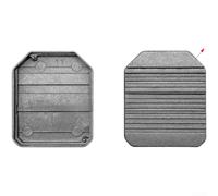PureBowlic Boîtier en aluminium pour carte de commande de moteur sans balais pour 25102, coque compacte 57 x 66,5 x 9,5 mm, boîtier léger de dissipation de la chaleur, gris