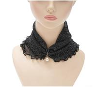 PureBowlic Cache-cou en tulle perlé style carré imprimé tendance | Tissu polyester doux, sensation légère, texture respirante, détails en tulle perlé, col rond
