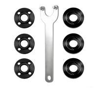 PureBowlic Clé à plaque de pression pour meuleuse d'angle 5/8-11 avec jeu d'écrous à bride, pour modèles 9029 9069 9016DB, kit d'outils d'écrou de verrouillage en acier au carbone pour tâches de
