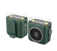 PureBowlic Clip arrière magnétique pour mini haut-parleur avec veilleuse et affichage de l'heure, haut-parleur rétro portable, 400 mAh pour batterie, design compact pour l'extérieur, les voyages, la