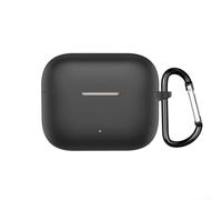 PureBowlic Coque en silicone souple pour écouteurs Moto Buds, coque de protection antichoc avec rabat intégré, coque anti-poussière pour voyage (noir)