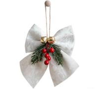 PureBowlic Décoration de Noël de style coréen en velours rouge 3D pour arbre, couronne de cheminée, accessoires à suspendre au design moderne et élégant 16 x 20 cm 25 x 20 cm 35 x 30 cm (petite taille
